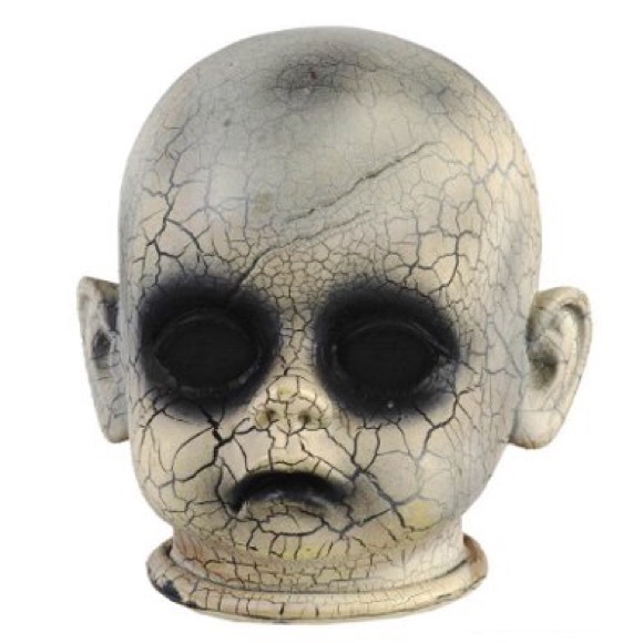 Accents Halloween Decoration Creepy Baby Doll Head Poshmark Accents Halloween Decoration Creepy Baby Doll Head Poshmark